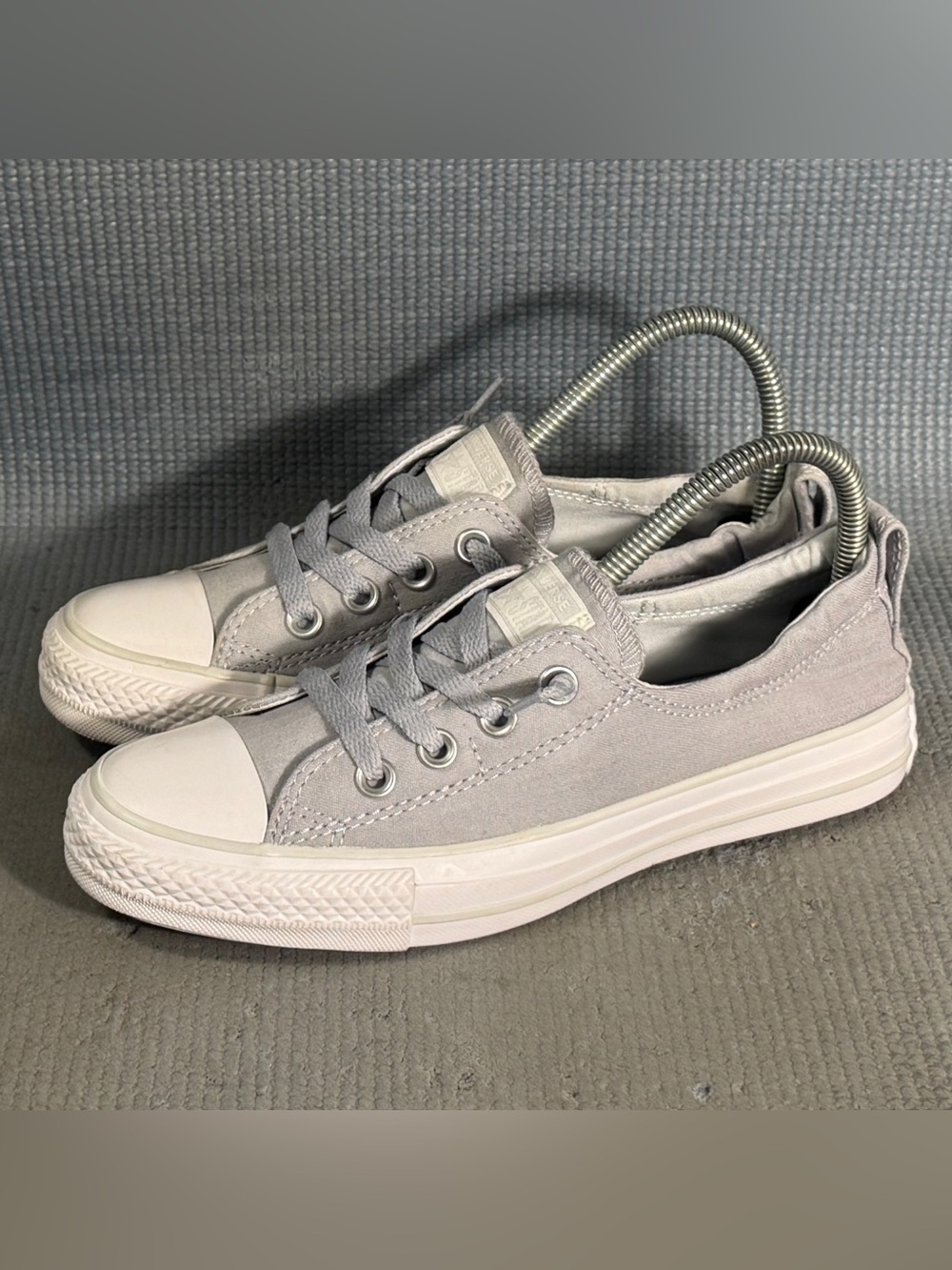 Converse Chuck Taylor All Star Shoreline Women's Slip On Shoes Gray Size 7
